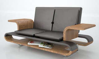 Illustration for article titled Calypso Chair Is a Living-Room Office, Does Everything But Let You Go to the Bathroom